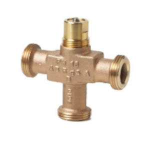 VXG44.15-1 SIEMENS Valvola a globo a tre vie con attacchi filettati esterni, corpo in bronzo