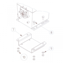 MDLA2 ISMA CONTROLLI - Staffa di adattamento per sostituzione attuatori serie MDL con precedente SL