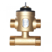 VTXT24P CONTROLLI Valvola a 3 vie a globo con by-pass incorporato per impianti a zona e per unità terminali