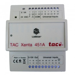 TAC Xenta 451A Modulo per 8 Ingressi Universali e 2 Uscite Analogiche